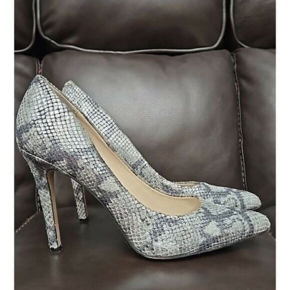 Vince Camuto KAIN Snakeskin Print High Heels Shoes Women's Size 8.5 - Picture 4 of 8